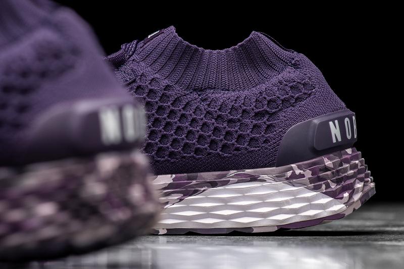 Dark / Purple Nobull Wild Wisteria Knit Runner Women's Running Shoes | CA D1779F